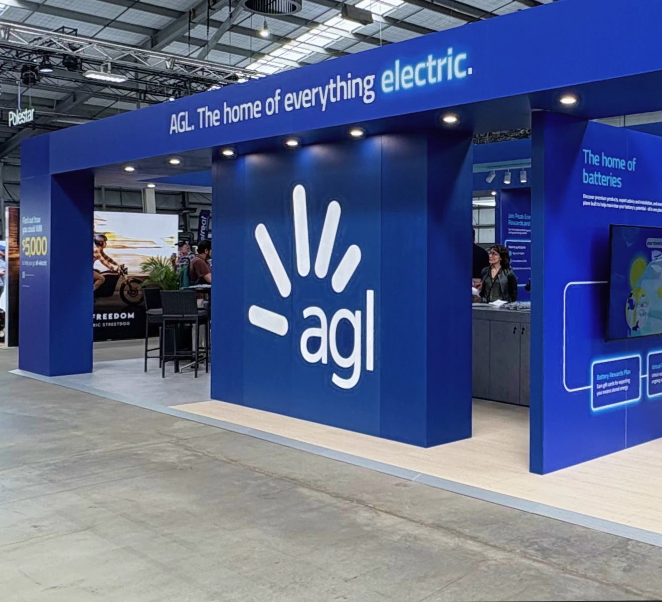 AGL Home Show activation stand