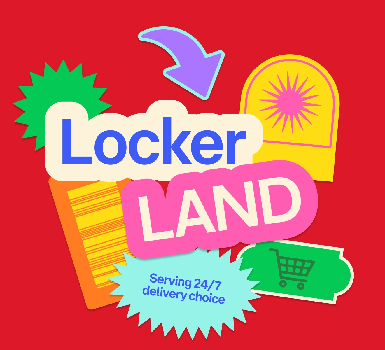 Australia Post Locker Land event activation